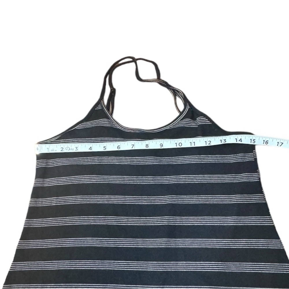 Maurices Spaghetti Strap Black Striped Dress High Low Women’s Size M - Picture 3 of 10